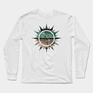 Distressed Wood Sun Long Sleeve T-Shirt